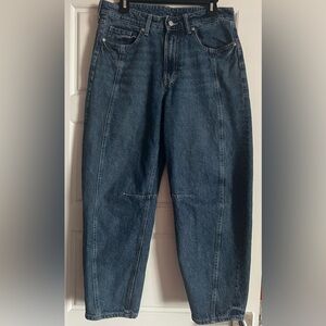 H&M,Balloon  Blue Denim Jeans, used, perfect condition